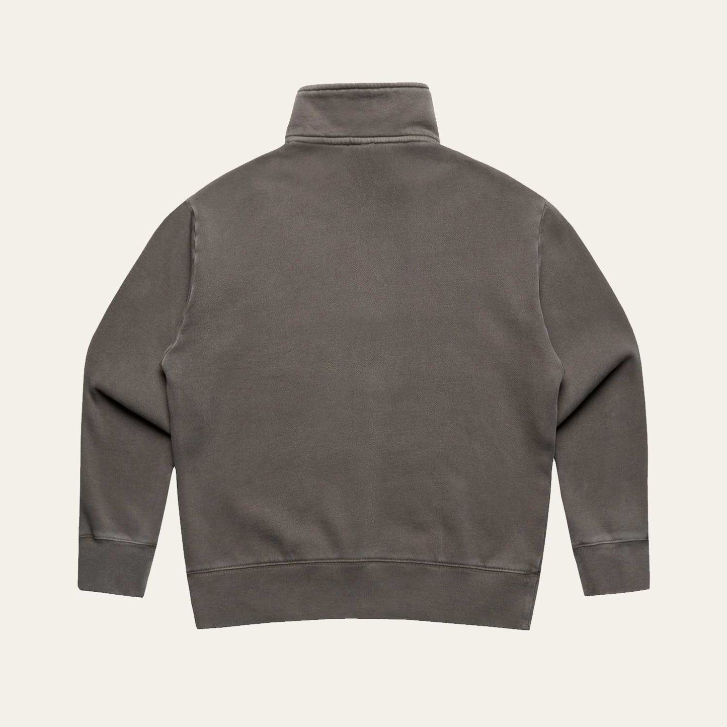ROFFA. dames oversized zipped sweater smart - washed bruin