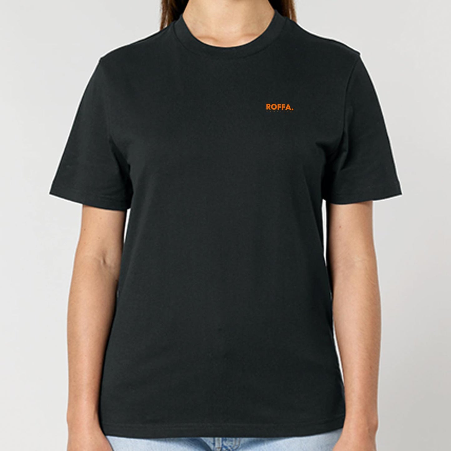 ROFFA. t-shirt regular fit - City Orange - 100% organisch katoen