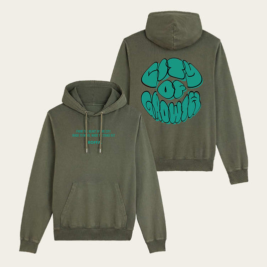 ROFFA. comfort vintage hoodie - From the heart - 100% organisch katoen