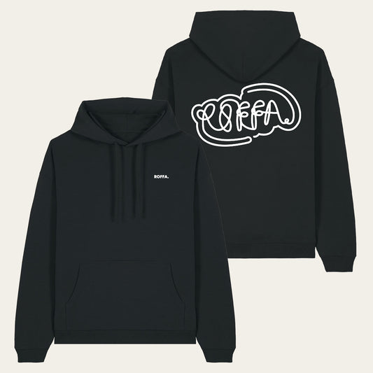 ROFFA. hoodie oversized - One Liner - 100% organisch katoen