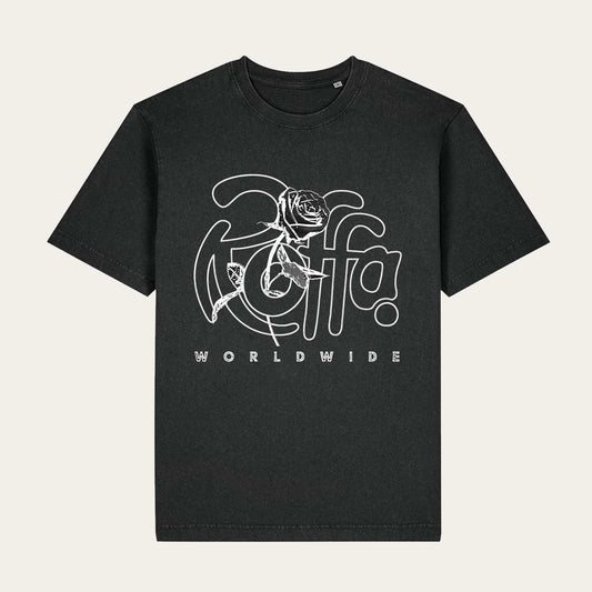 ROFFA. washed oversized t-shirt - City Rose - 100% organisch katoen