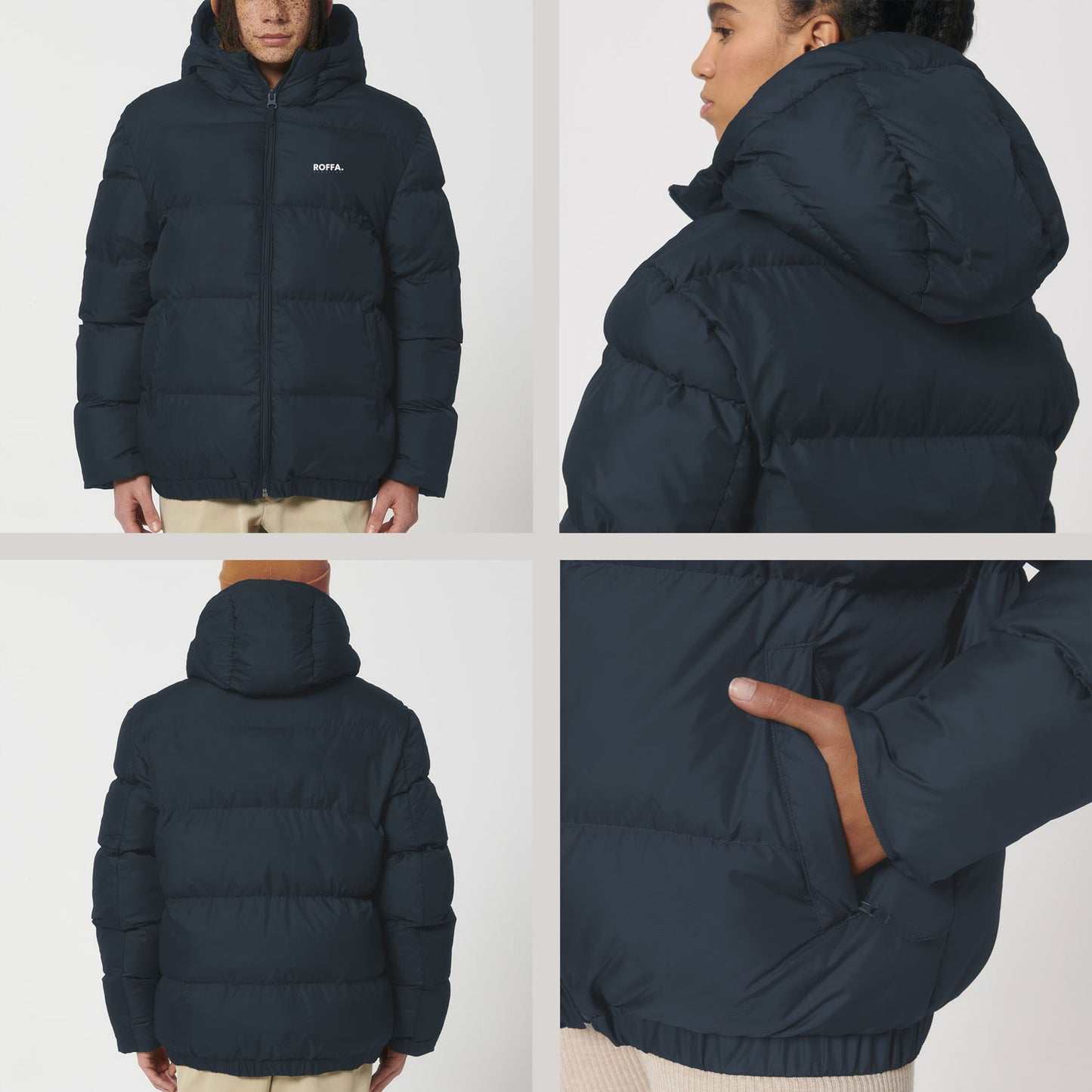 ROFFA. puffer jas - gerecycled polyester