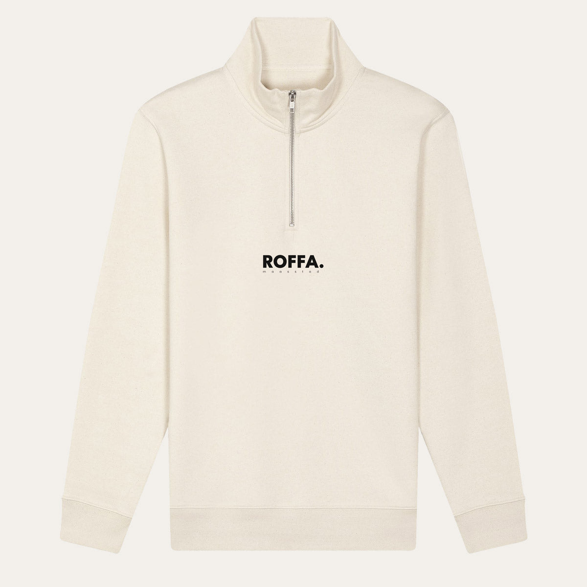 ROFFA. sweater met rits - 100% organisch katoen
