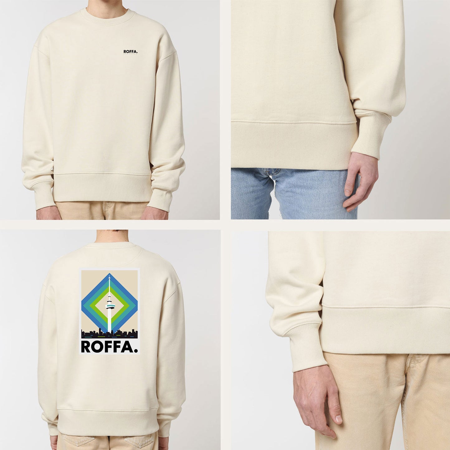 ROFFA. heavy sweater oversized - de Spriet - 100% organisch katoen