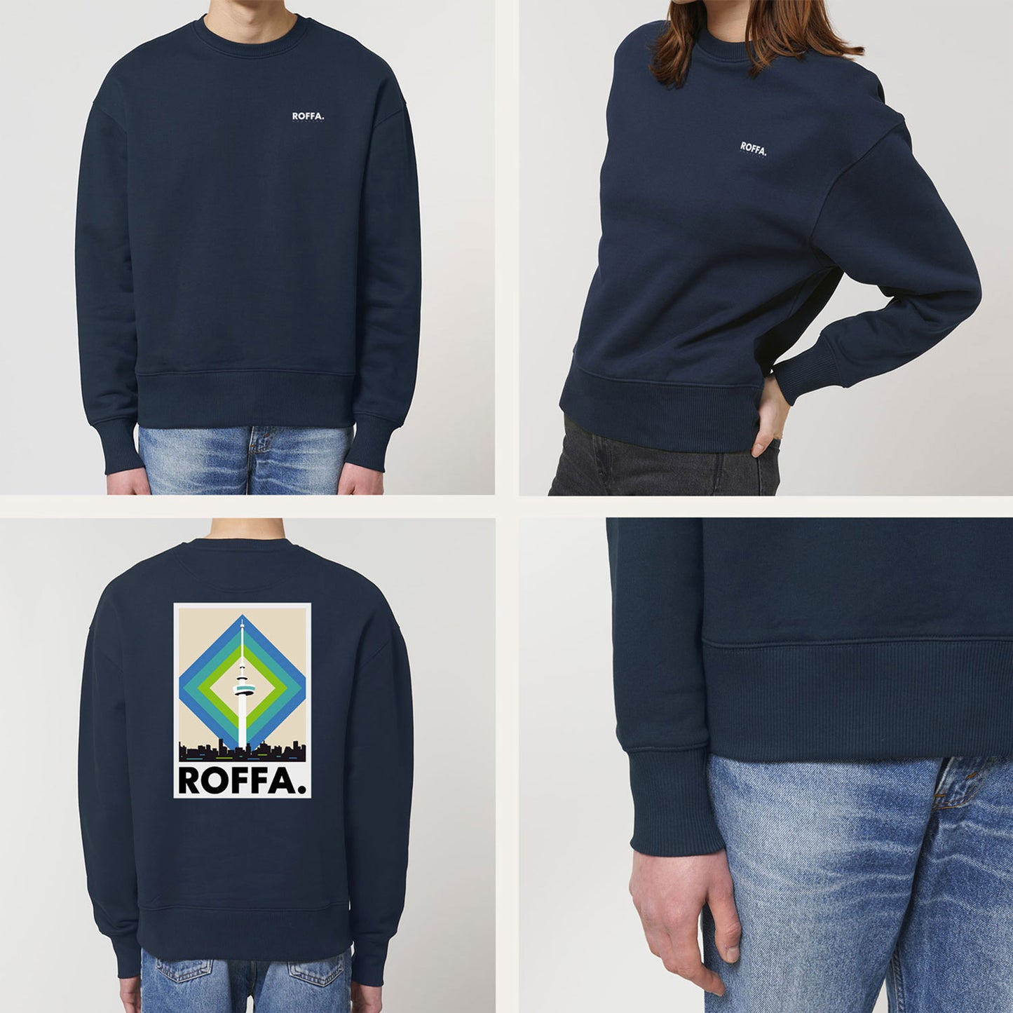 ROFFA. heavy sweater oversized - de Spriet - 100% organisch katoen
