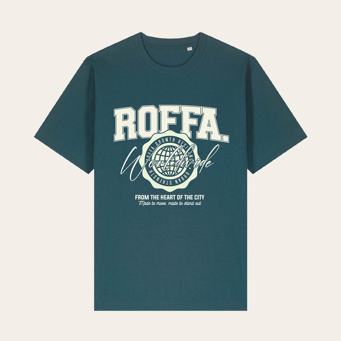 ROFFA. oversized t-shirt - Worldwide Class - 100% organisch katoen