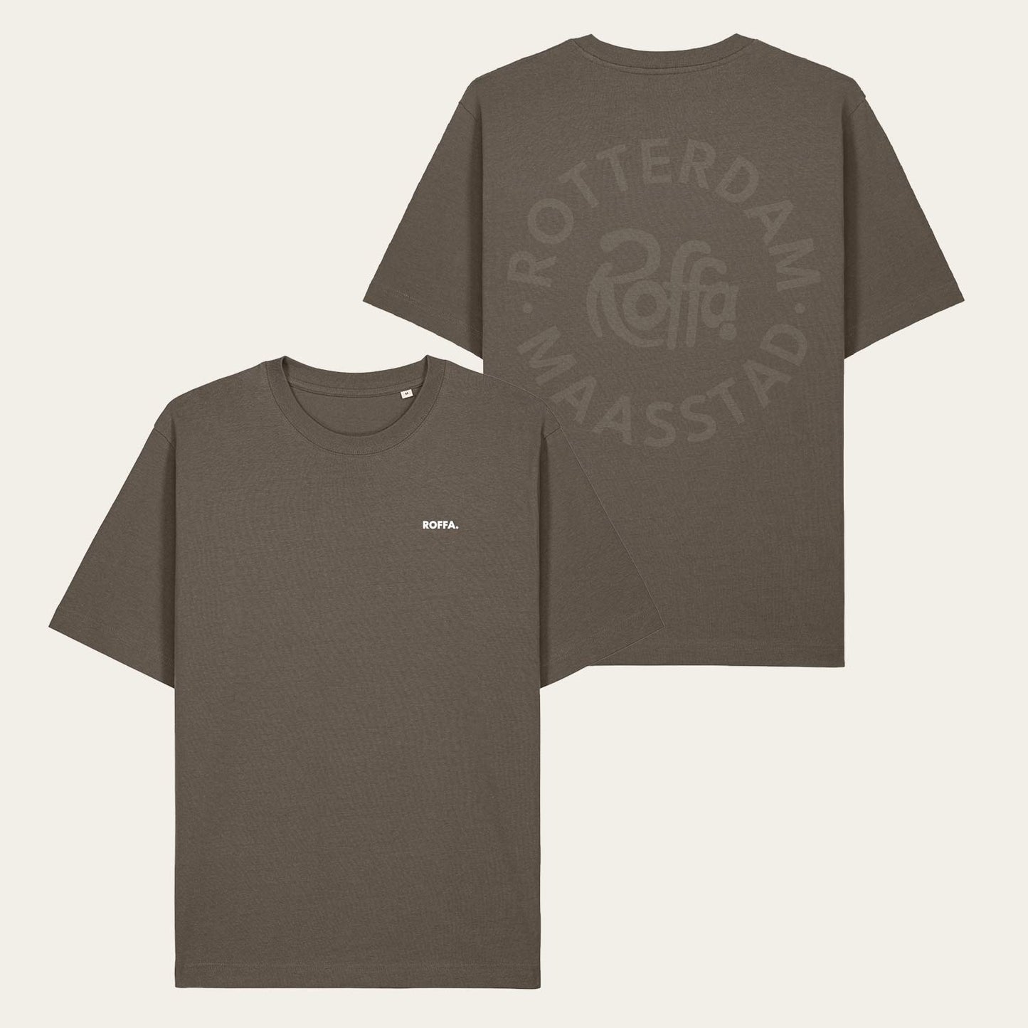 ROFFA. t-shirt regular - Maasstad rond - 100% organisch katoen