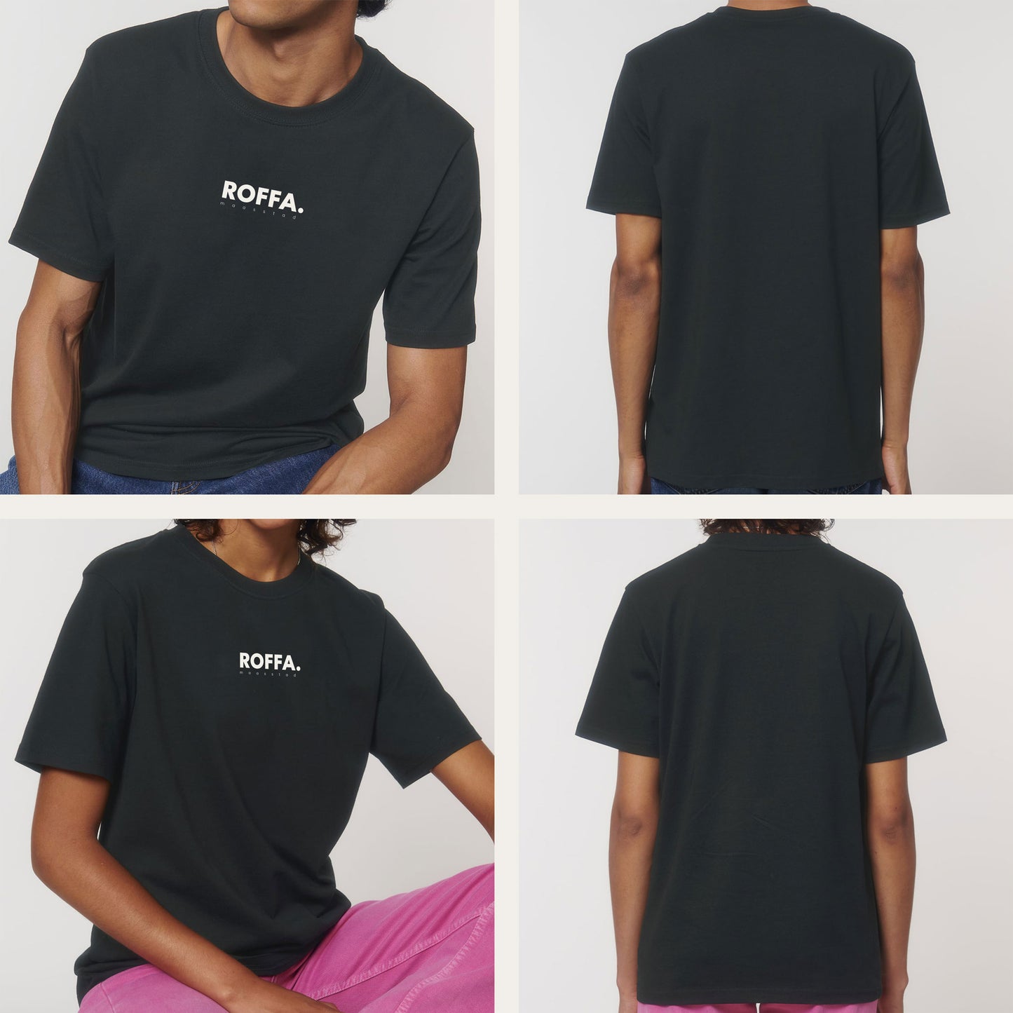 ROFFA. t-shirt regular - 100% organisch katoen - logo groot