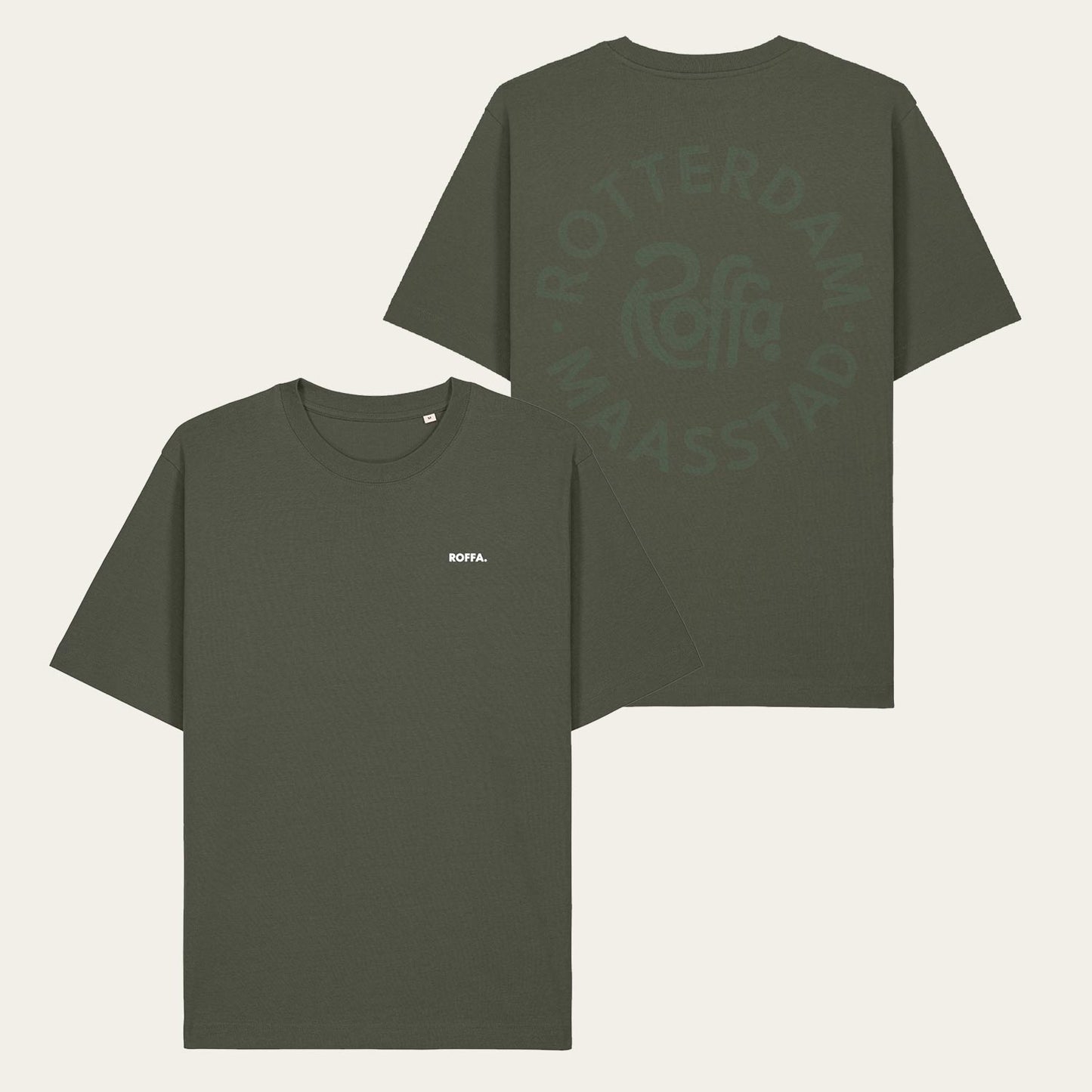 ROFFA. t-shirt regular - Maasstad rond - 100% organisch katoen