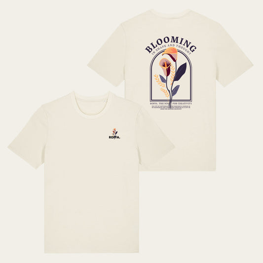ROFFA. t-shirt regular natuurlijk wit - BLOOMING - 100% organisch katoen