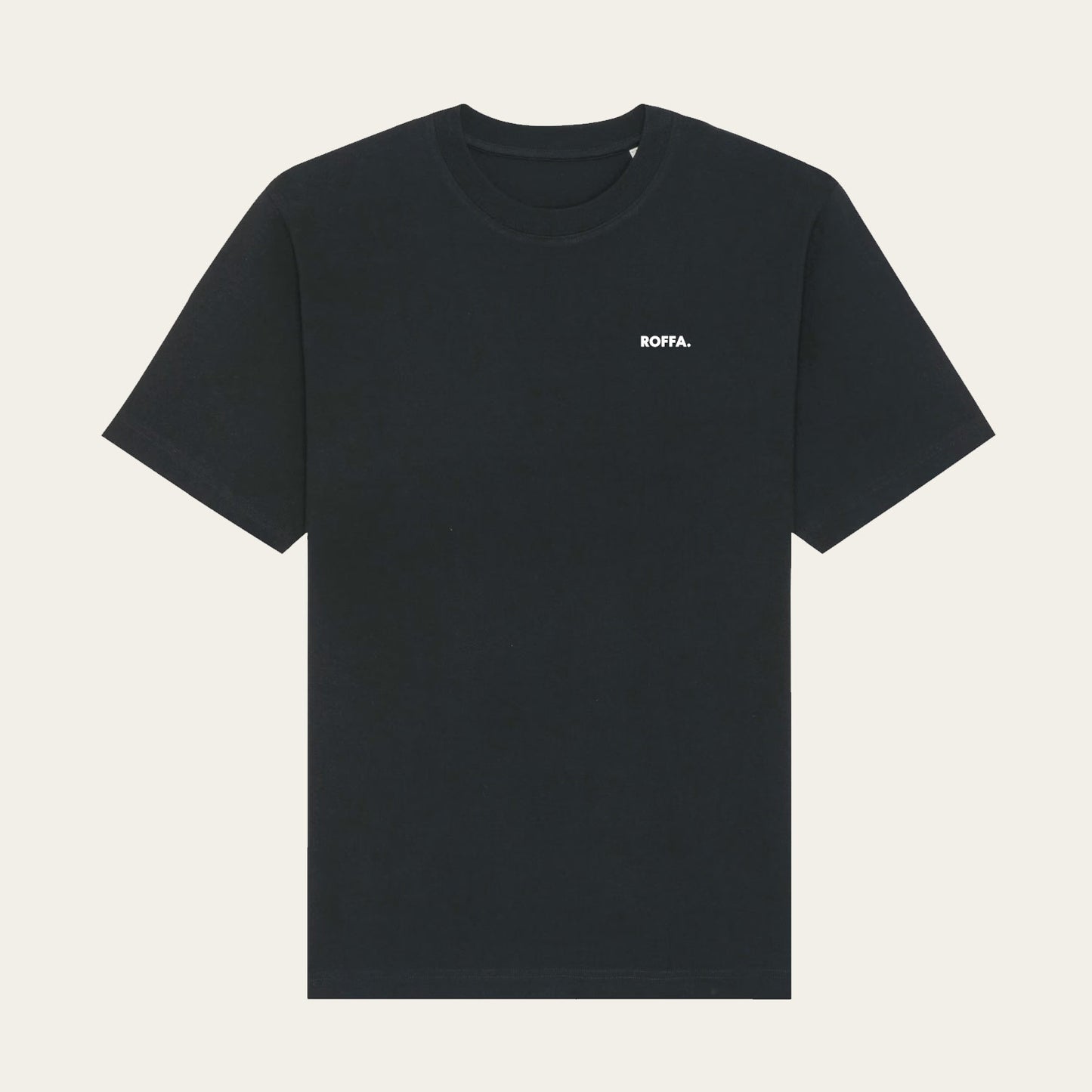 ROFFA. oversized t-shirt zwart - Grapes - 100% organisch katoen
