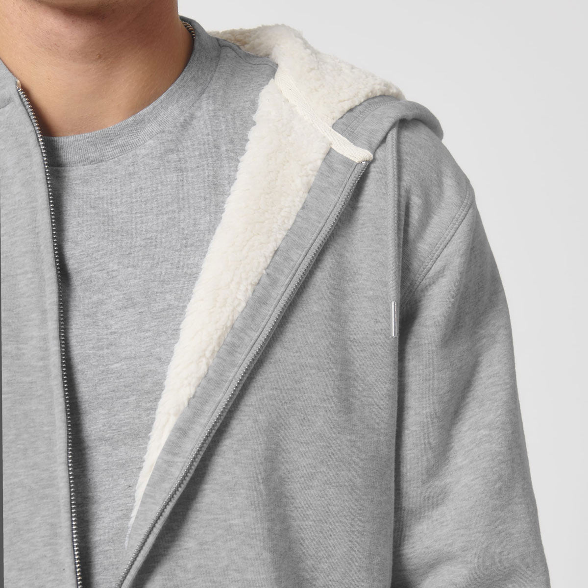 ROFFA. vest met sherpa - organisch katoen