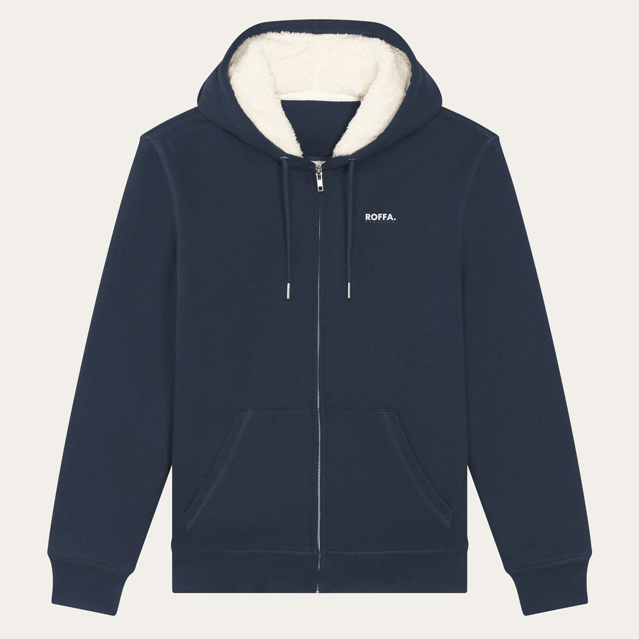 ROFFA. vest met sherpa - organisch katoen