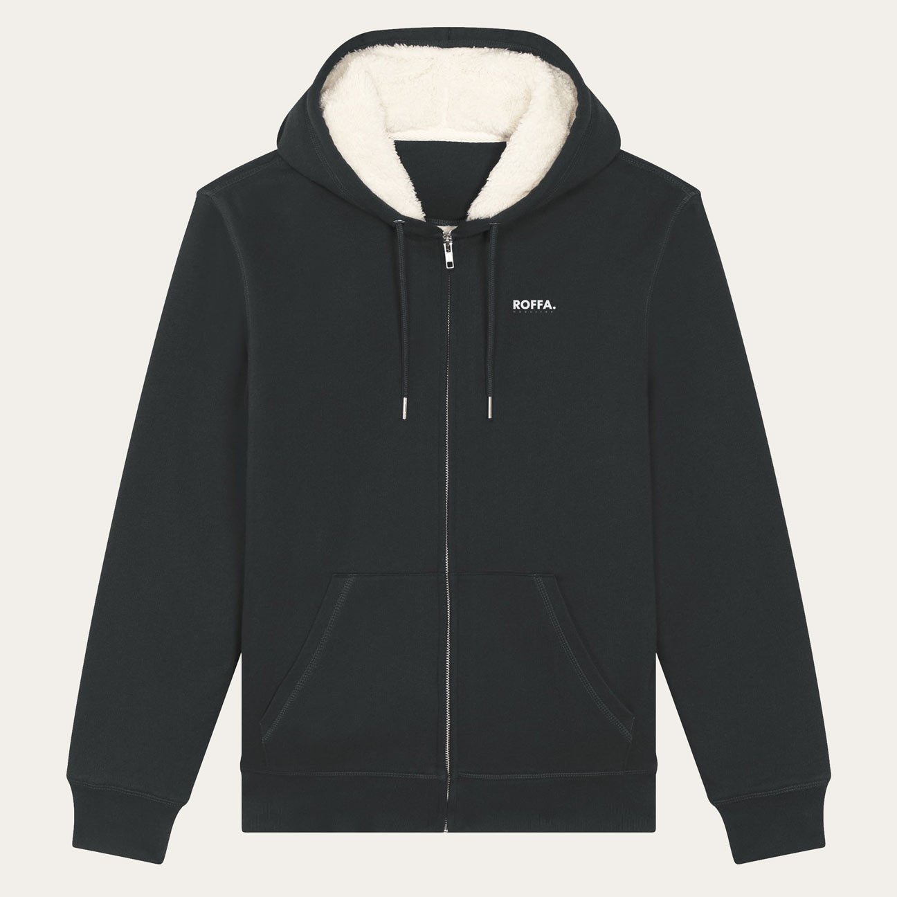 ROFFA. vest met sherpa - organisch katoen