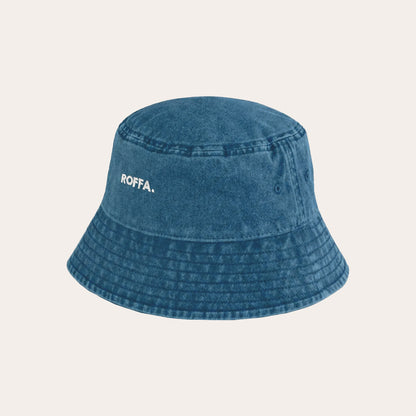 ROFFA. bucket hat washed - geborduurd