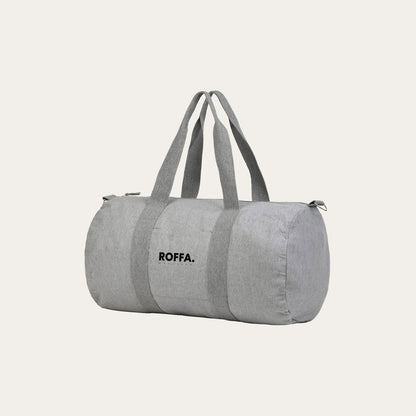 Grijze sporttas met groot ROFFA. rotterdam logo