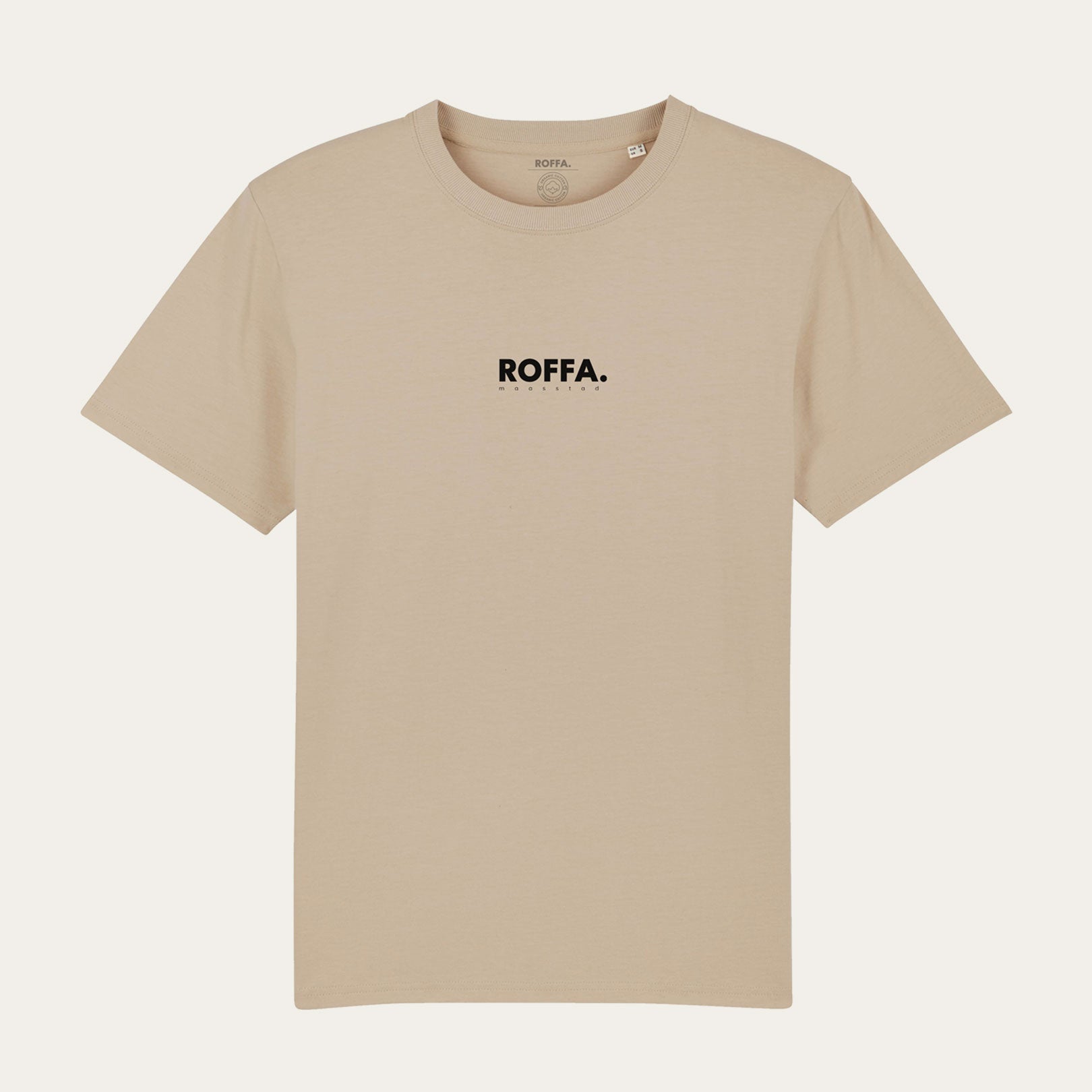 Beige t-shirt met Roffa en rotterdam logo