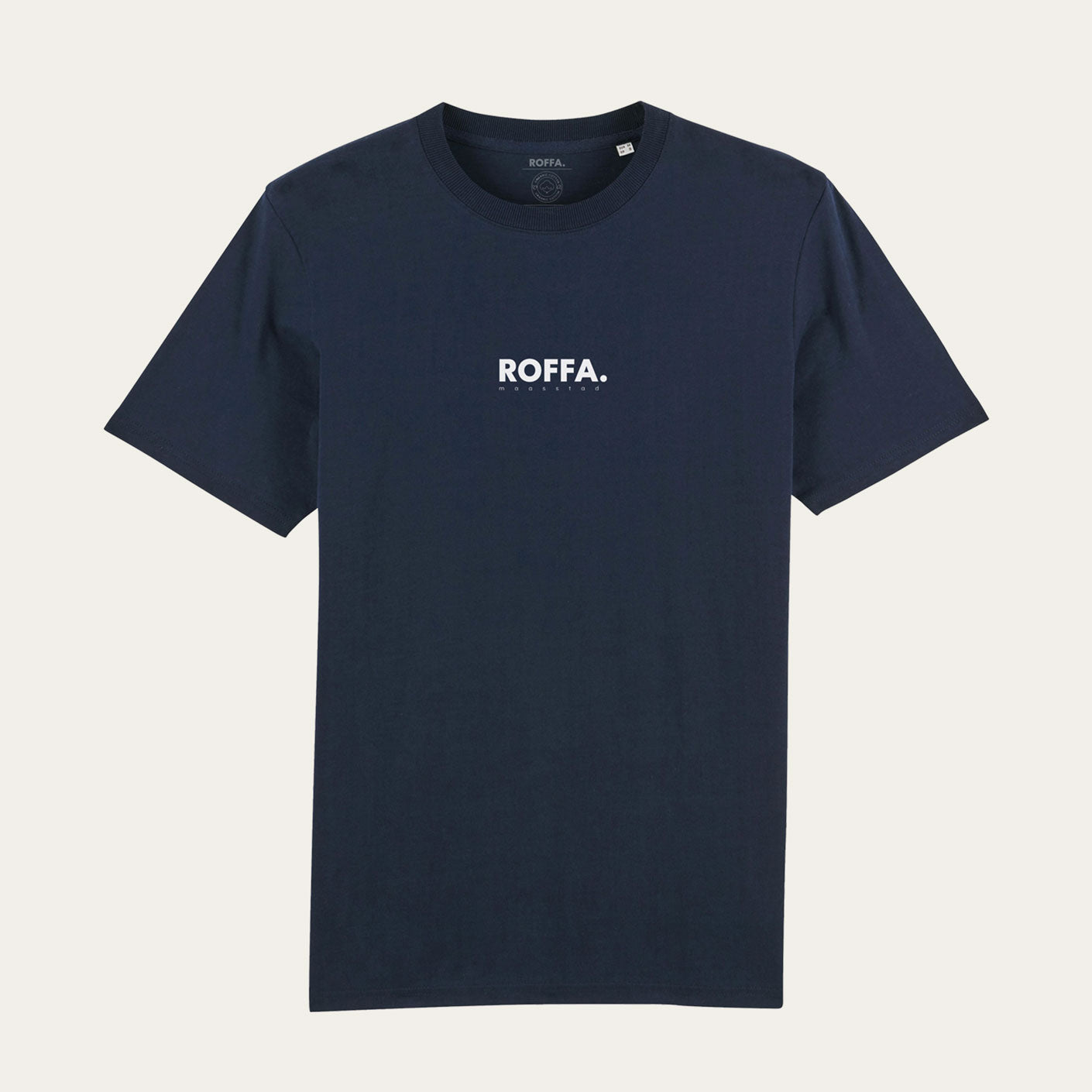 Blauw t-shirt met groot roffa logo