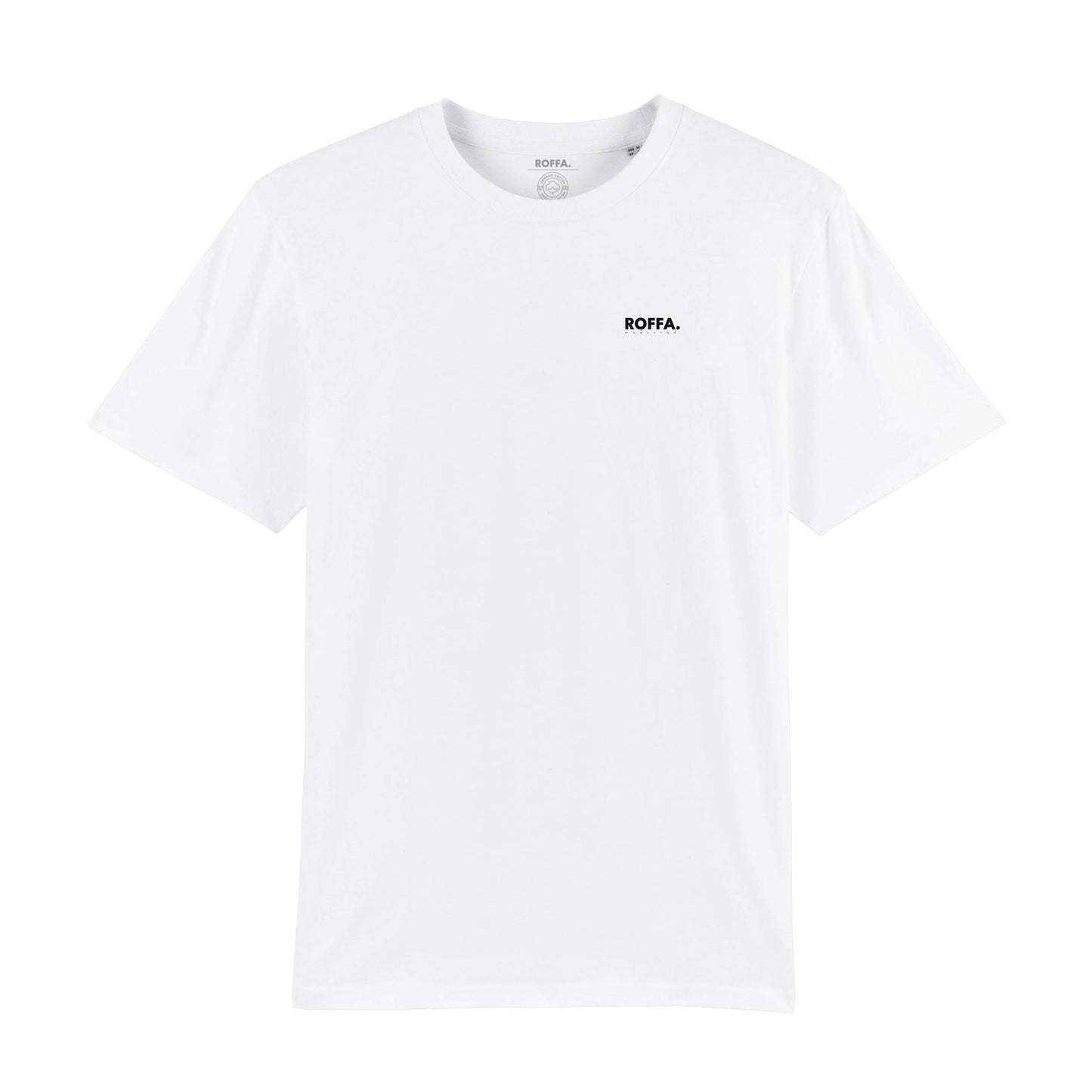 Wit t-shirt met Roffa en Rotterdam logo