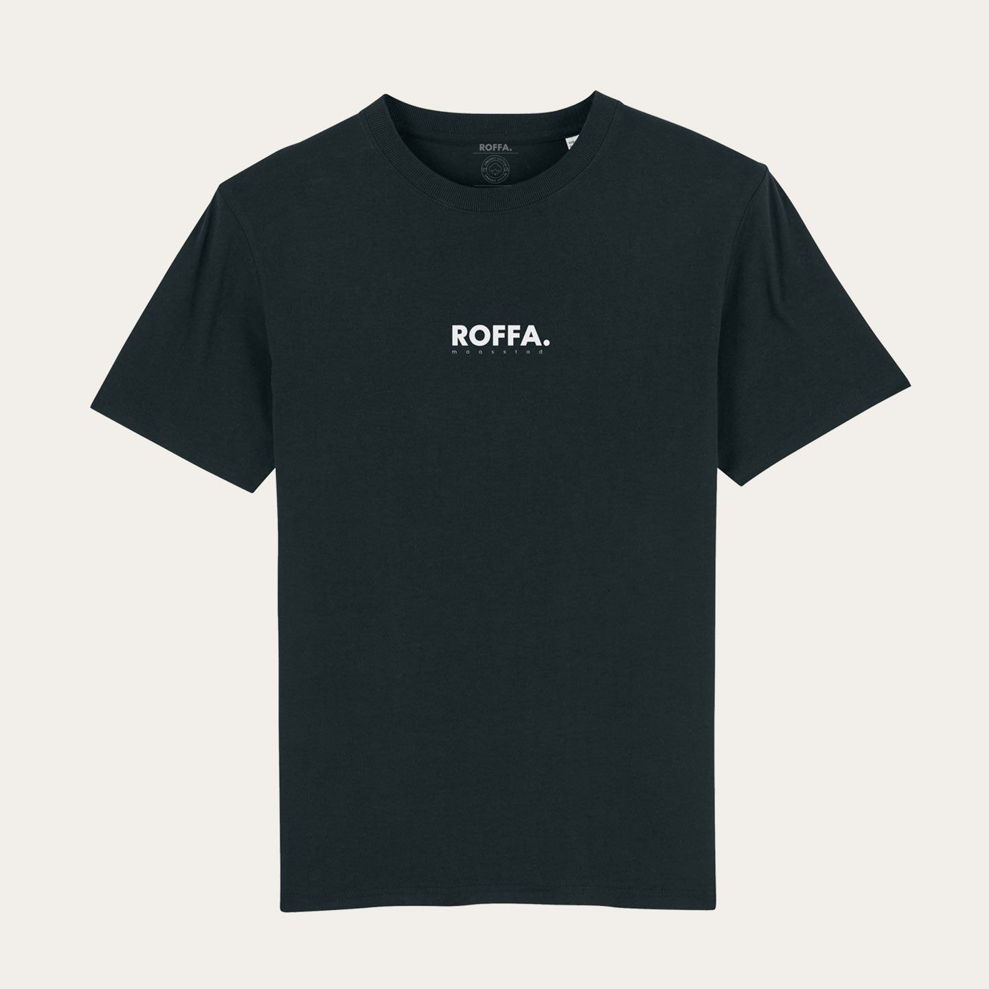 Zwart t-shirt met groot roffa logo