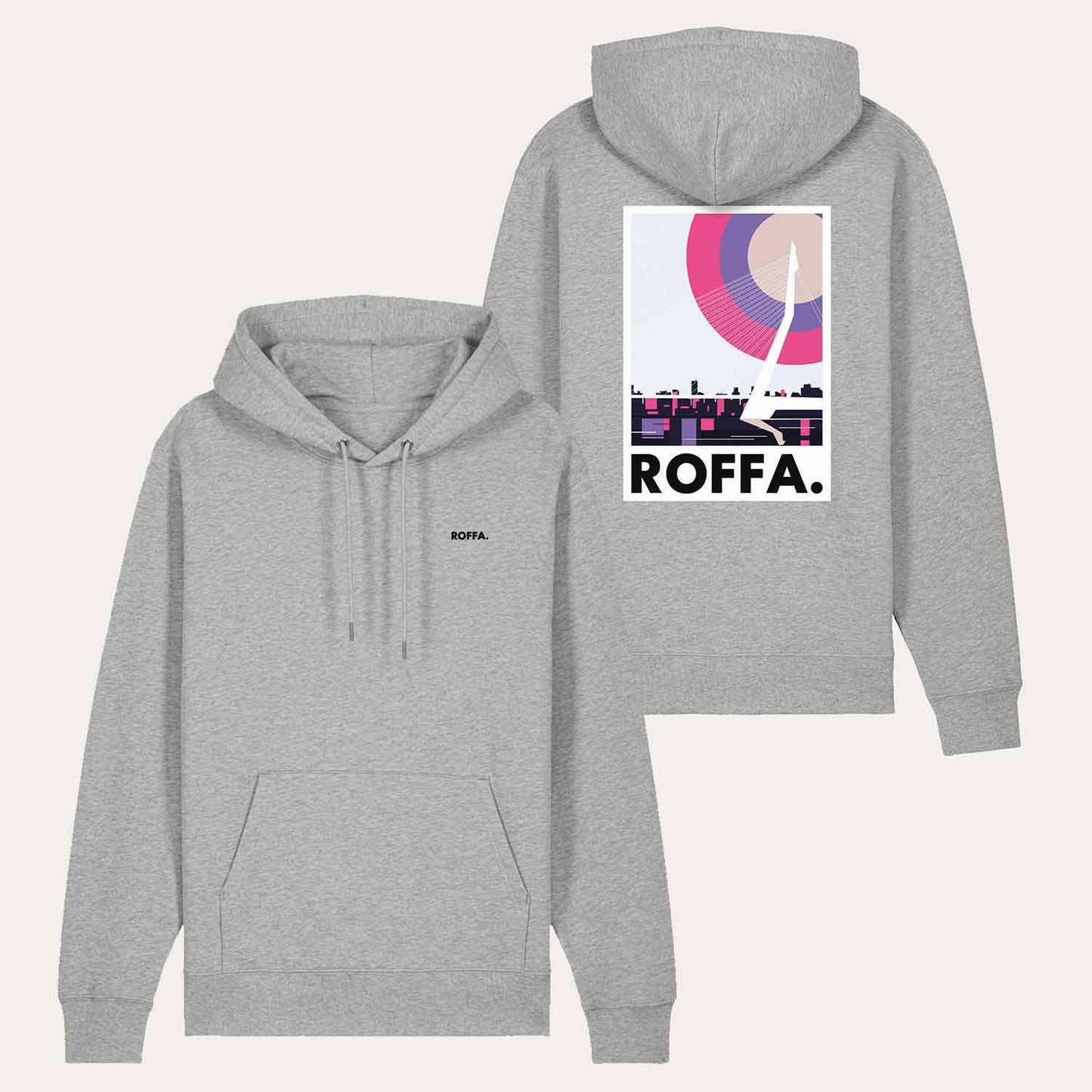 ROFFA. hoodie classic - Zwaan - 100% organisch katoen