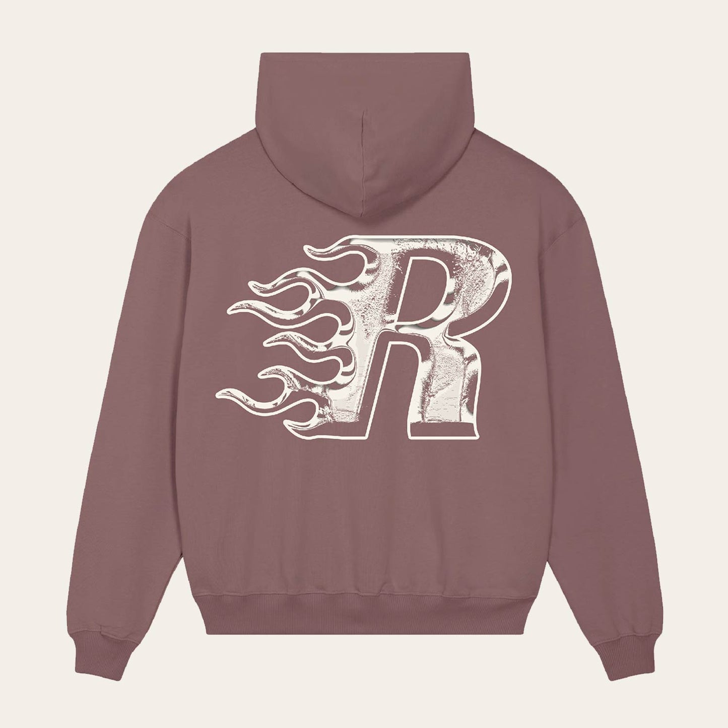 ROFFA. oversized hoodie - Flaming R - 100% organisch katoen