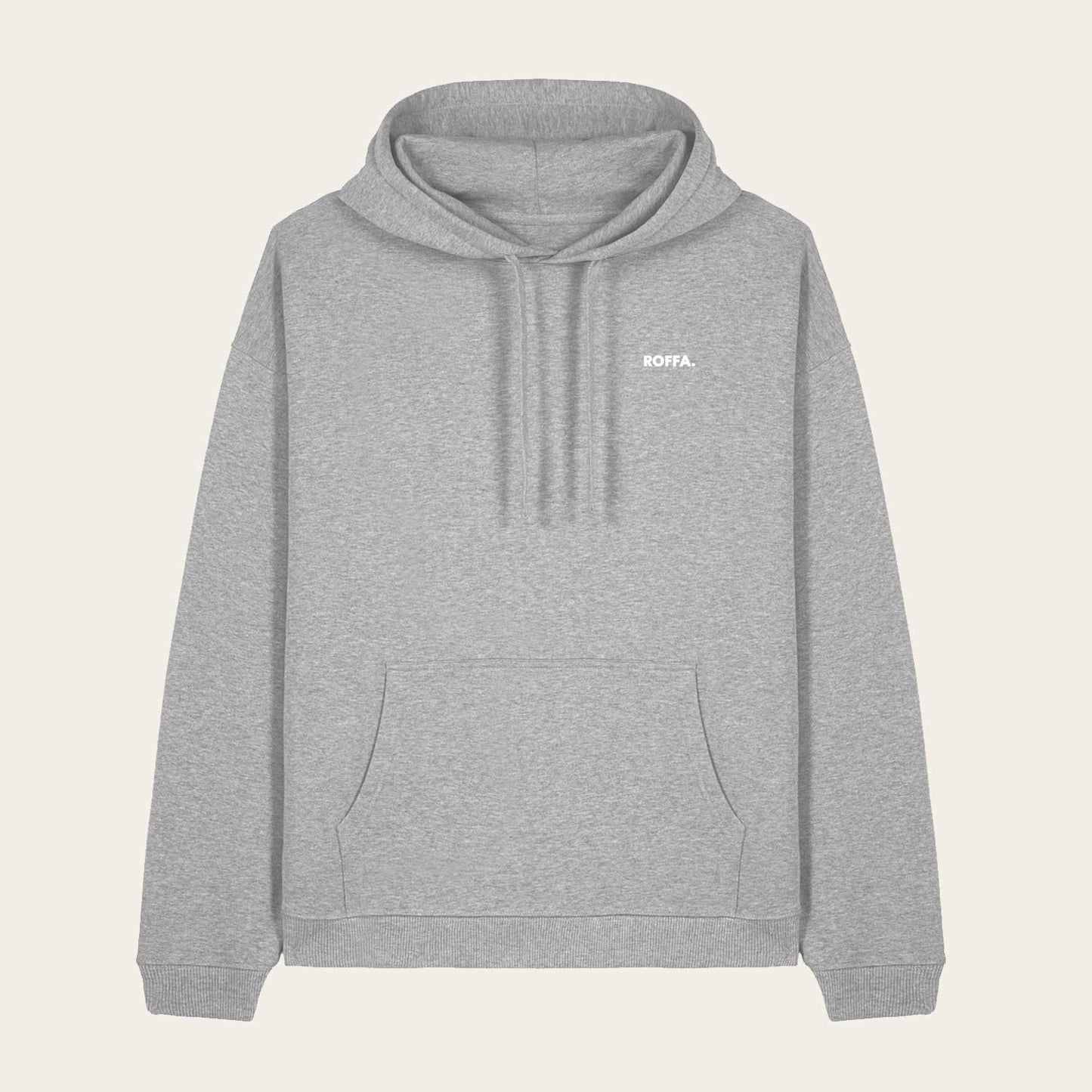 ROFFA. hoodie oversized - One Liner - 100% organisch katoen