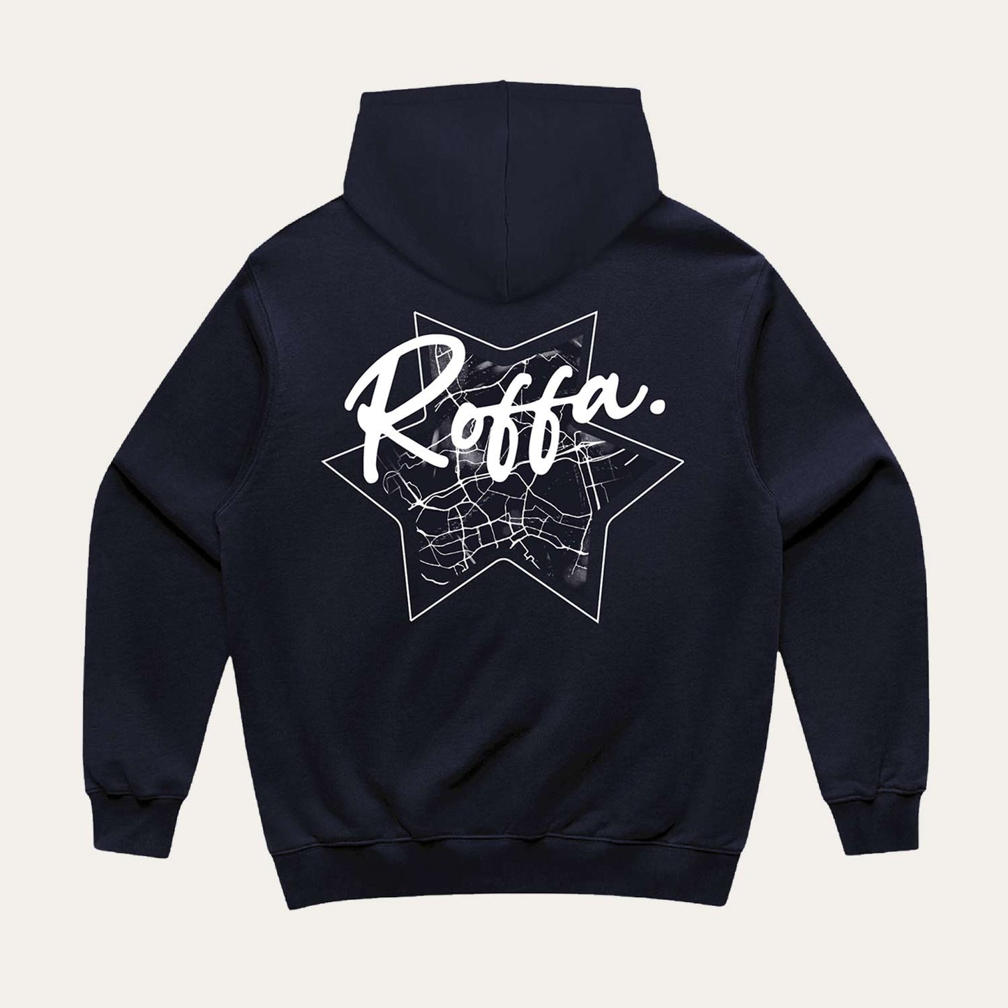 ROFFA. hoodie oversized midnight - Star map - 100% organisch katoen