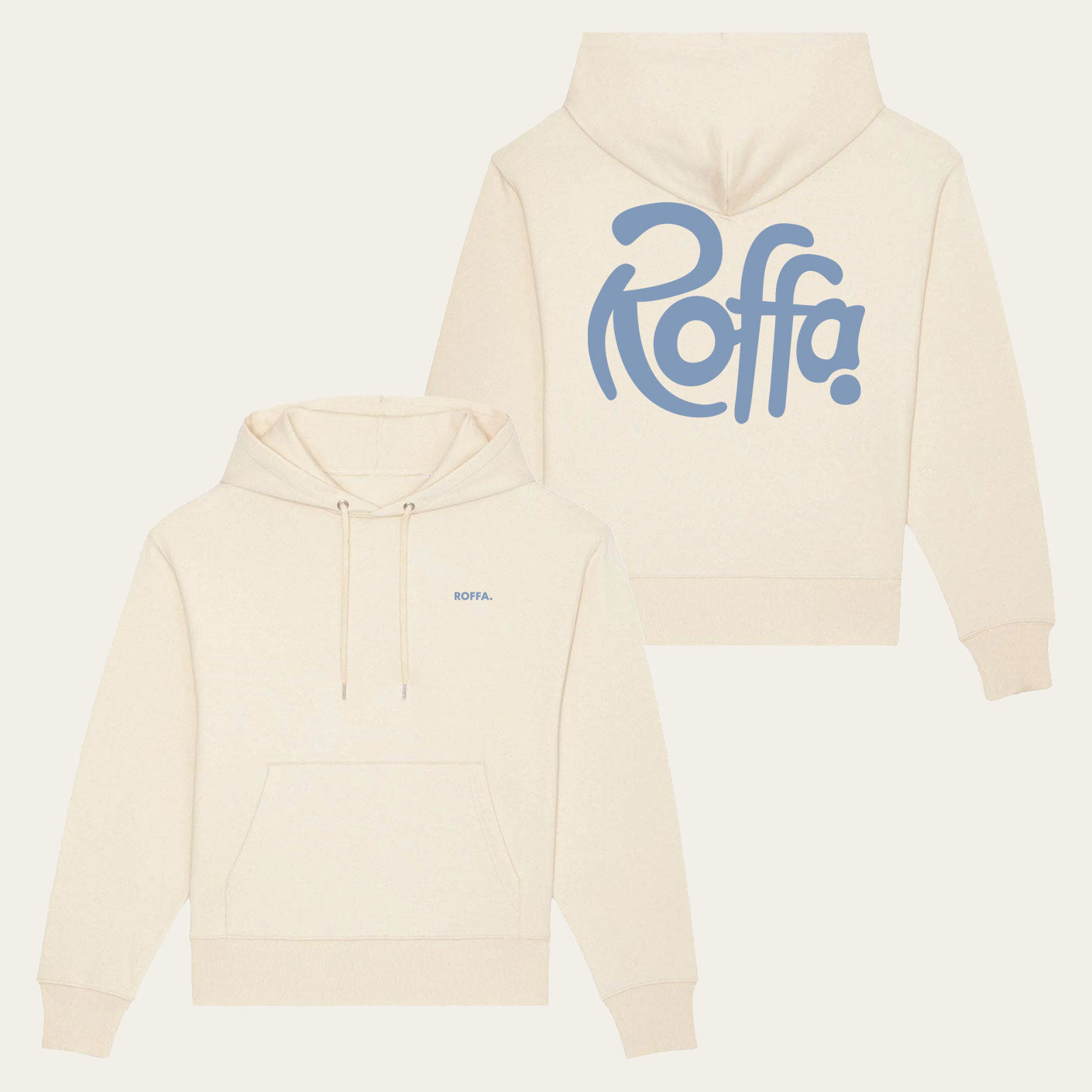 ROFFA. hoodie classic - City Blue - 100% organisch katoen