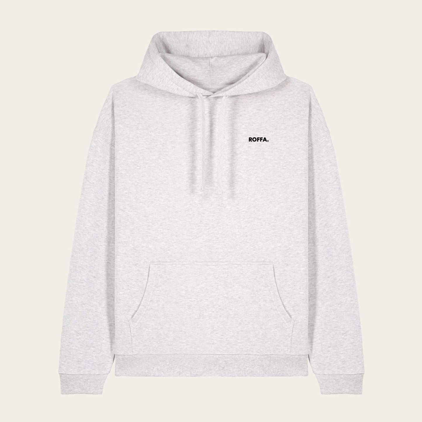 ROFFA. hoodie oversized oatmeal - Cherry - 100% organisch katoen