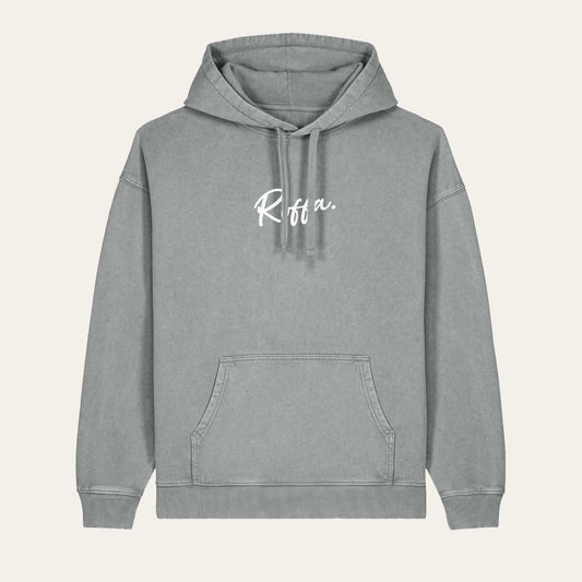 ROFFA. washed oversized hoodie Ash - Schuin wit