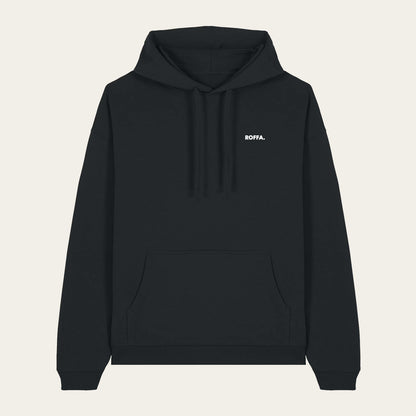 ROFFA. hoodie oversized zwart - Grapes - 100% organisch katoen