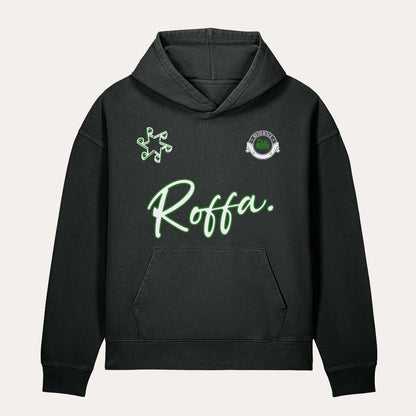 ROFFA. hoodie oversized midnight zwart - RRRRR Resilience
