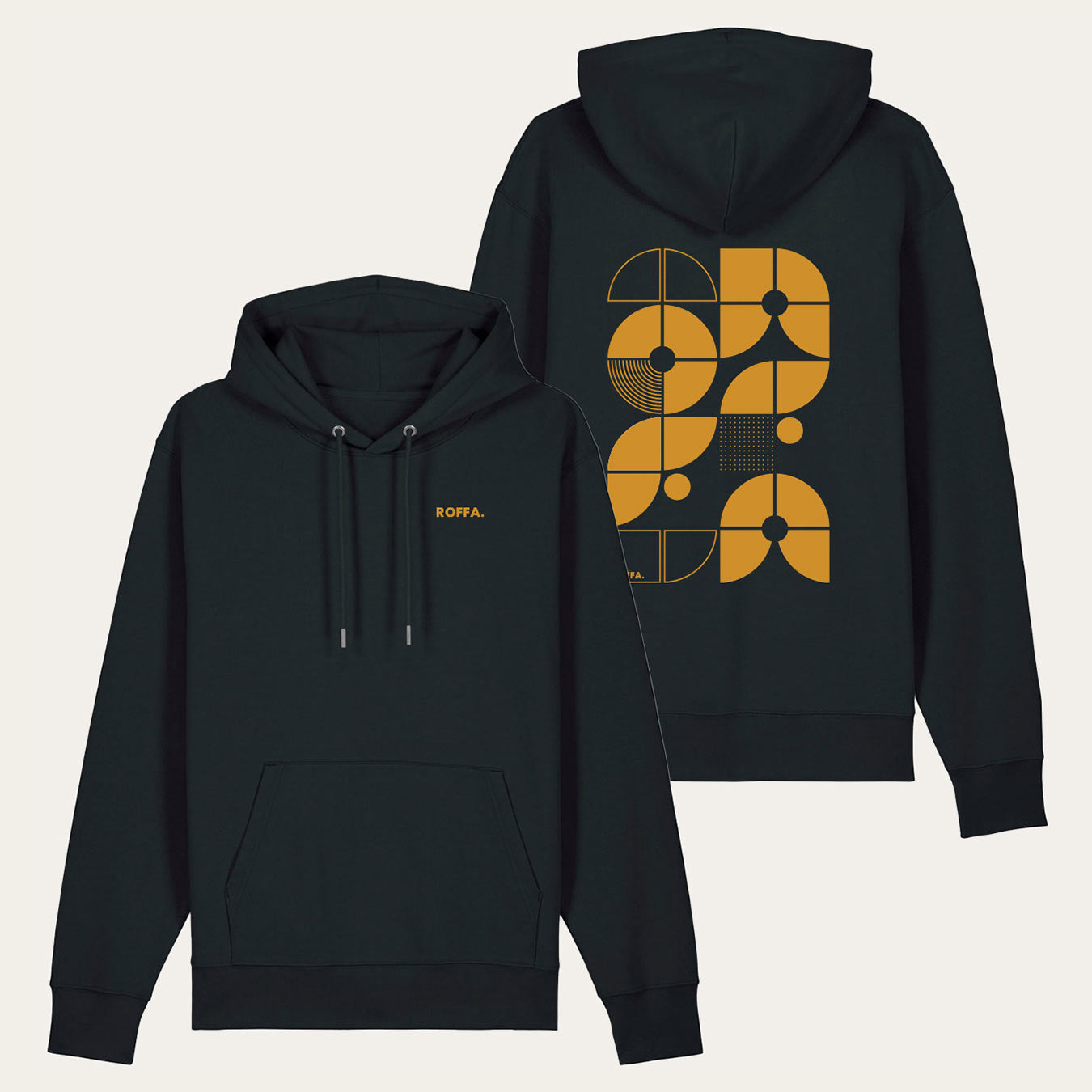 ROFFA. hoodie classic zwart - RO FF A.  - 100% organisch katoen
