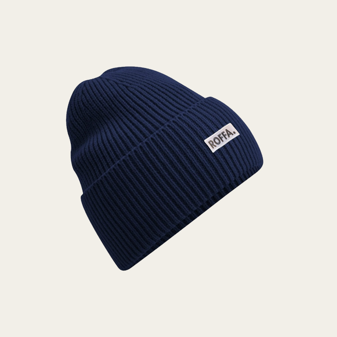 ROFFA. oversized beanie onesize - borduur badge