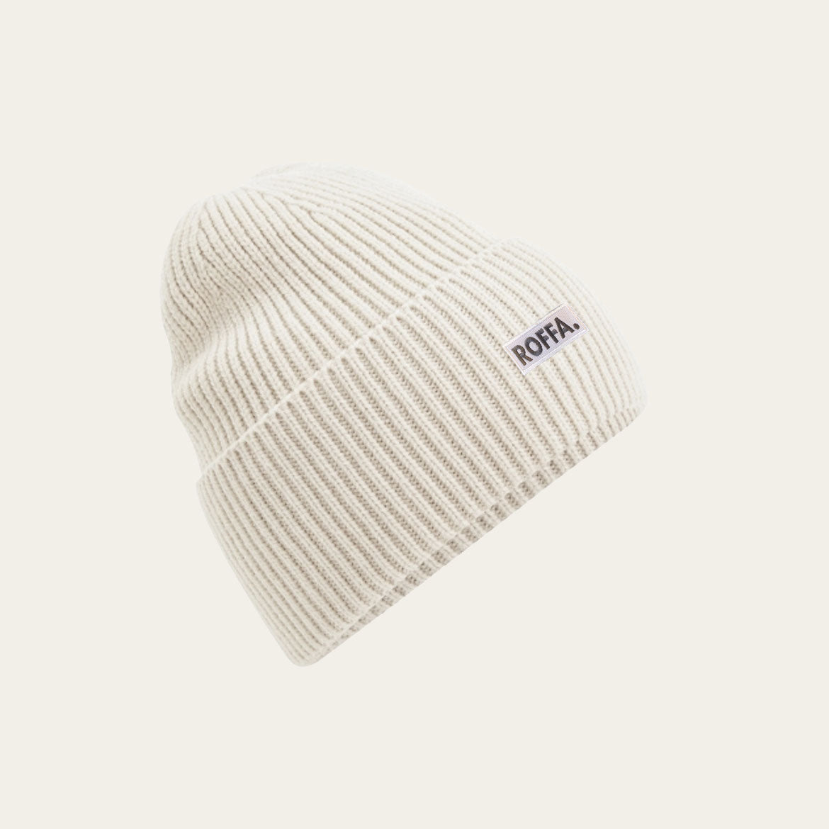 ROFFA. oversized beanie onesize - borduur badge