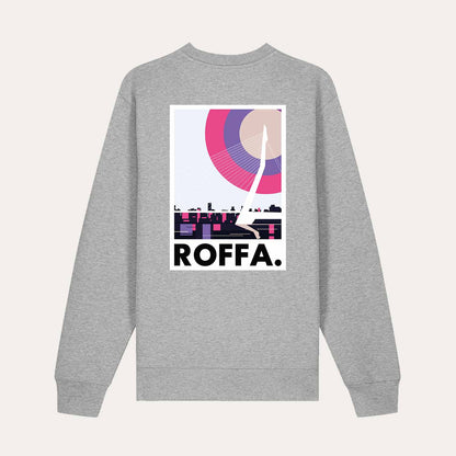 ROFFA. sweater regular - Zwaan - 100% organisch katoen