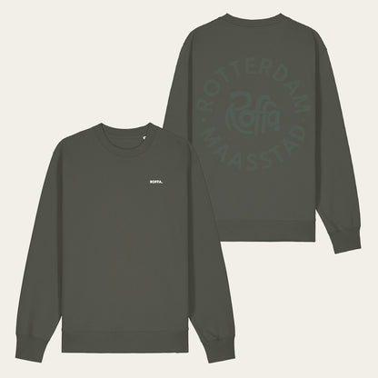 ROFFA. sweater regular - Maasstad rond - 100% organisch katoen