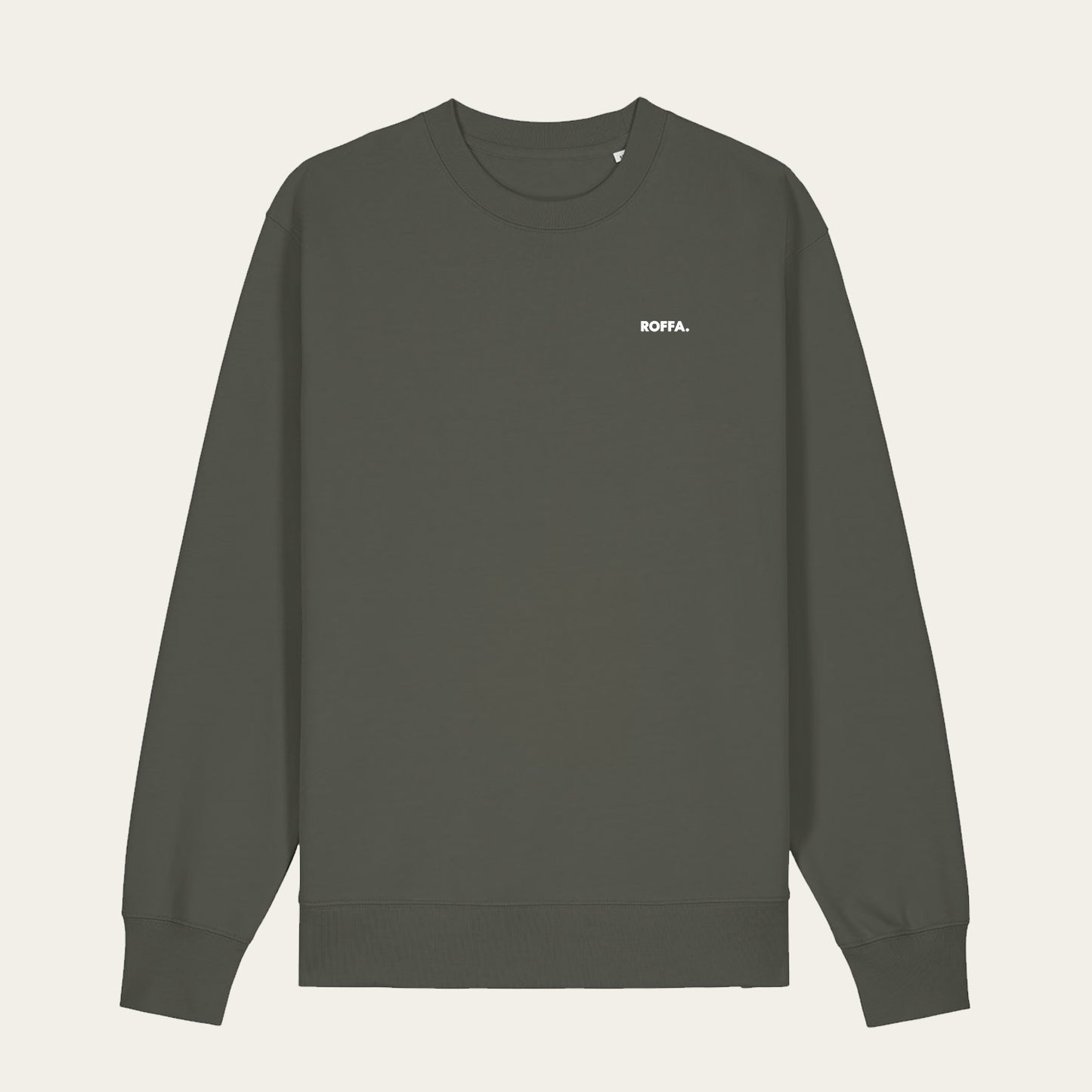 ROFFA. sweater regular - Maasstad rond - 100% organisch katoen