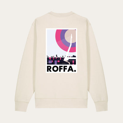 ROFFA. sweater regular - Zwaan - 100% organisch katoen