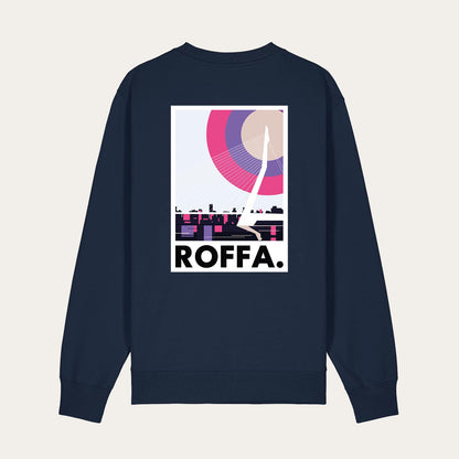ROFFA. sweater regular - Zwaan - 100% organisch katoen