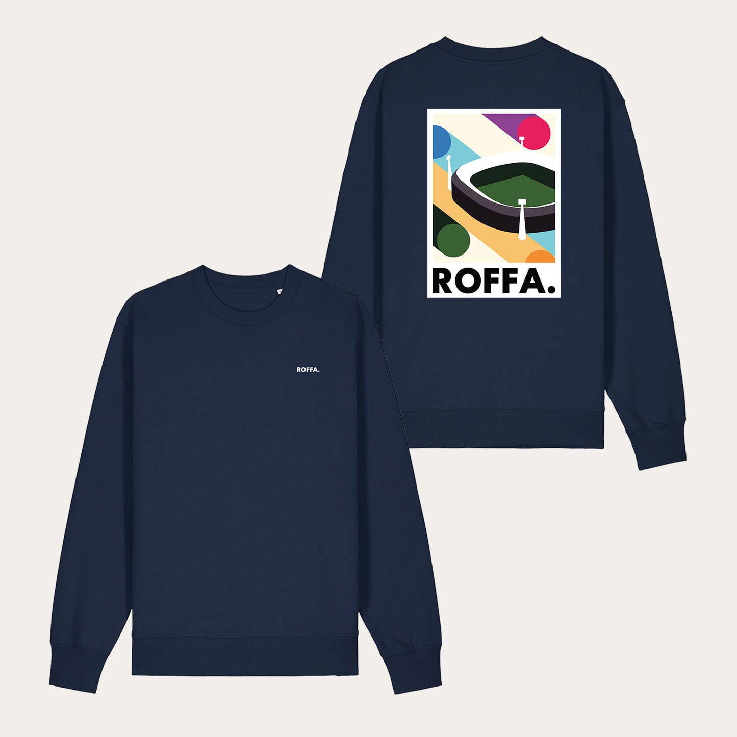 ROFFA. sweater regular - Kuip - 100% organisch katoen