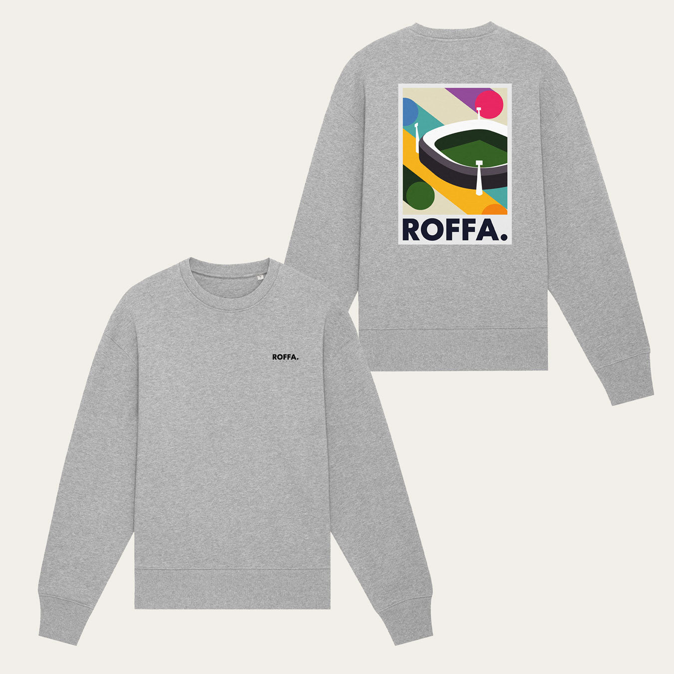 ROFFA. heavy sweater oversized - De Kuip - 100% organisch katoen