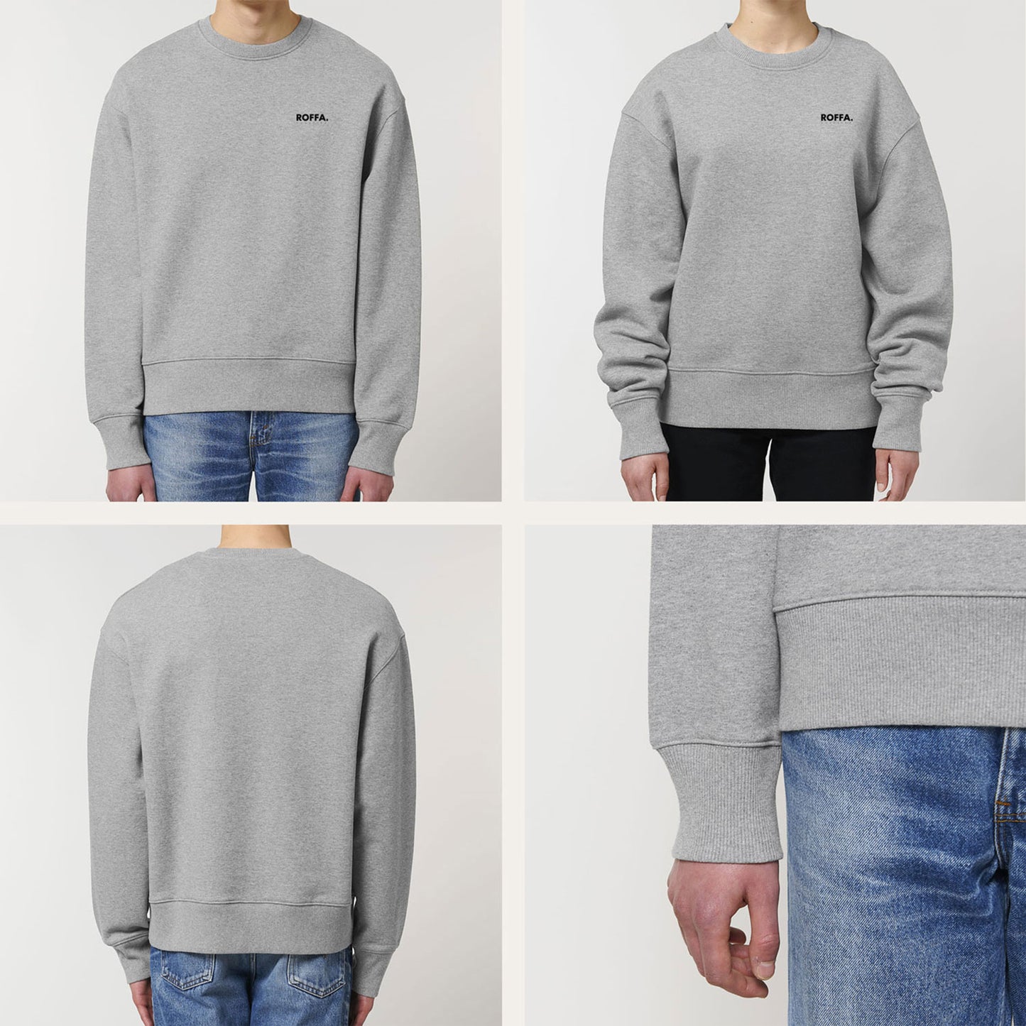 ROFFA. heavy sweater oversized - 100% organisch katoen