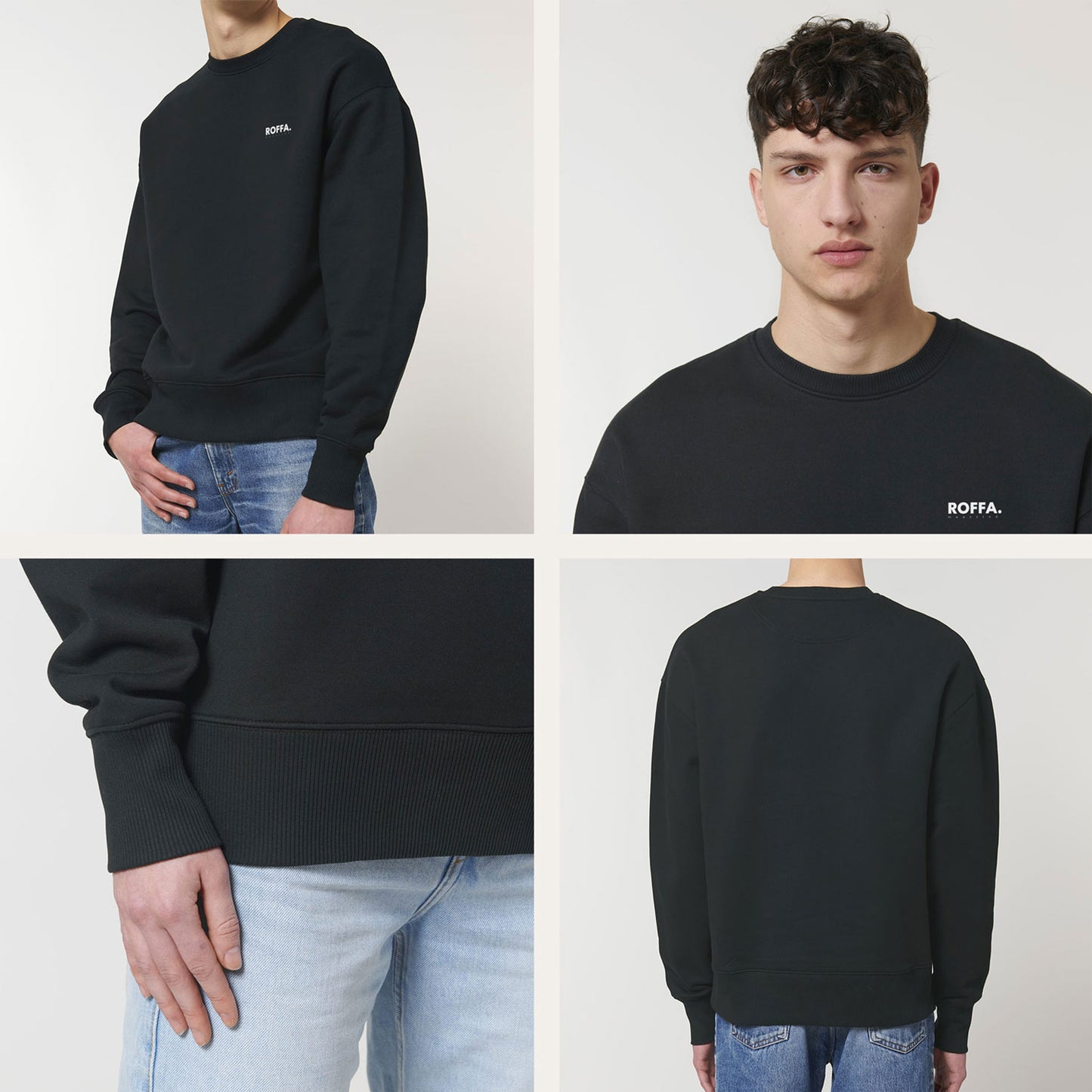 ROFFA. heavy sweater oversized - 100% organisch katoen