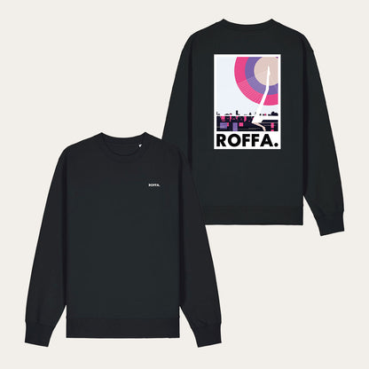 ROFFA. sweater regular - Zwaan - 100% organisch katoen