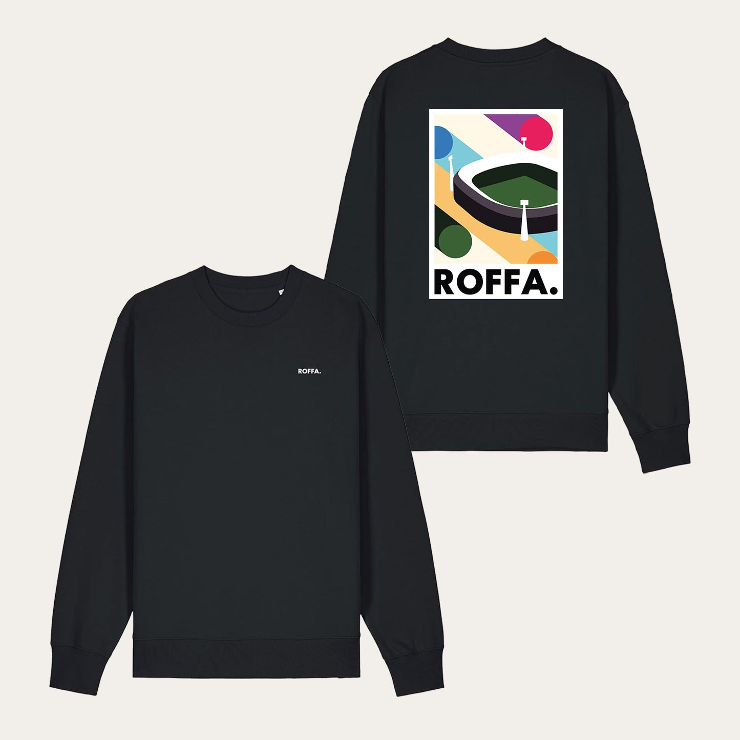 ROFFA. sweater regular - Kuip - 100% organisch katoen