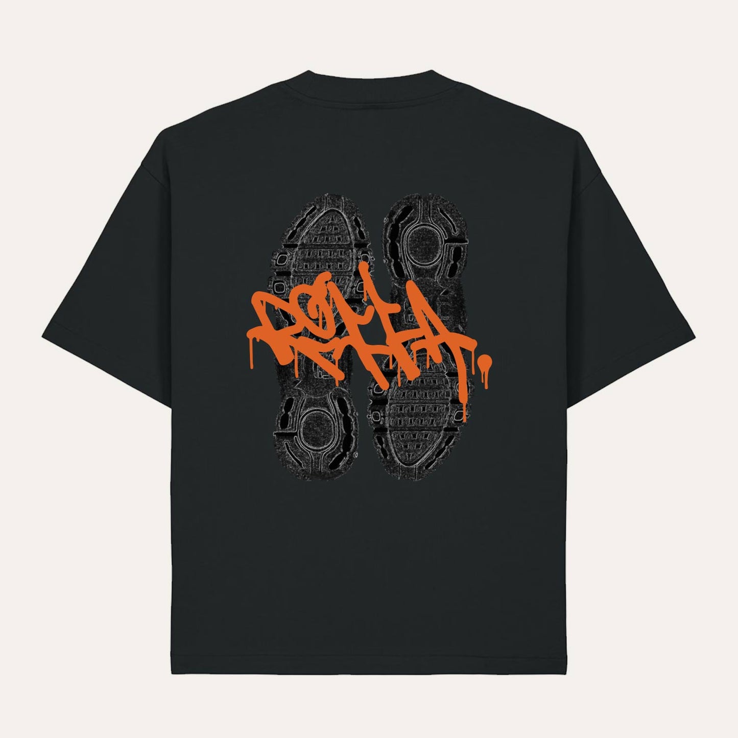 ROFFA. boxy heavy oversized t-shirt zwart - Tag shoes