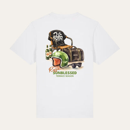 ROFFA. t-shirt comfort wit - Sunblessed