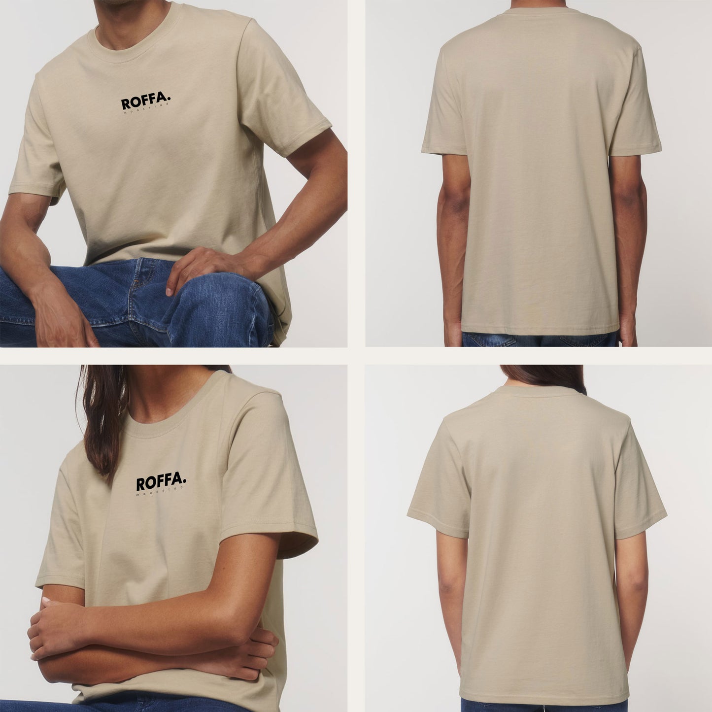 ROFFA. t-shirt regular - 100% organisch katoen - logo groot
